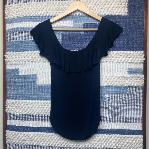 Free People Ruffle Flutter Top - Picture 2 of 13